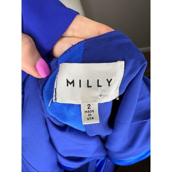 MILLY Cady stretch angular midi - Picture 5 of 6